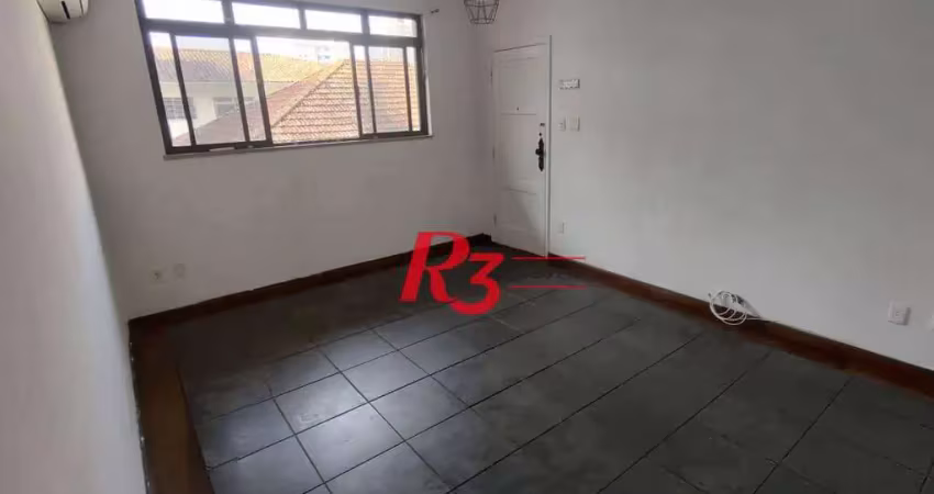 Apartamento com 3 dormitórios para alugar, 110 m² por r$ 3.500,00/mês - ponta da praia - santos/sp