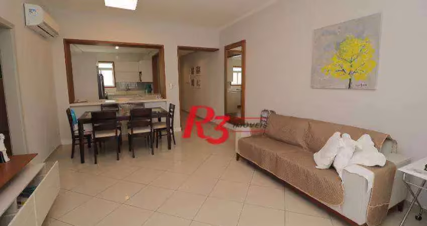 Apartamento com 2 dormitórios à venda, 100 m² por r$ 1.172.000,00 - embaré - santos/sp