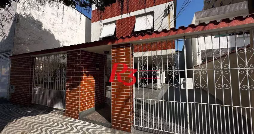 Apartamento com 2 dormitórios à venda, 65 m² por r$ 320.000,00 - campo grande - santos/sp