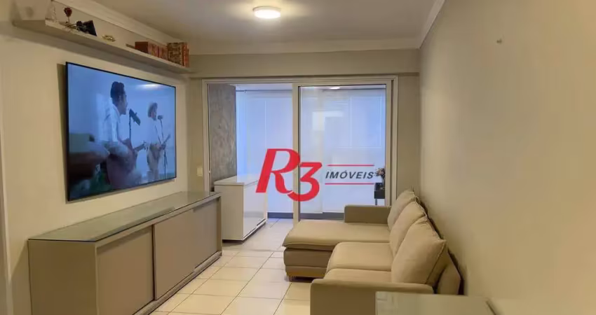 Apartamento com 2 dormitórios à venda, 82 m² por r$ 1.250.000,00 - gonzaga - santos/sp