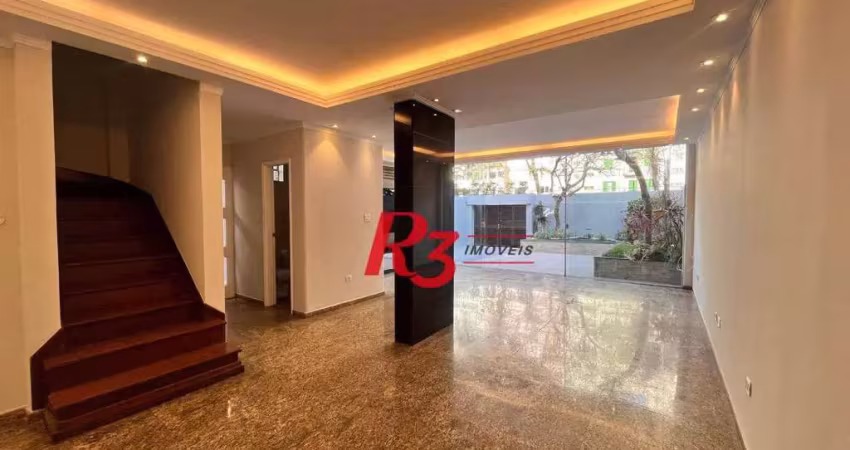 Sobrado com 4 dormitórios para alugar, 163 m² por r$ 12.000,00/mês - ponta da praia - santos/sp