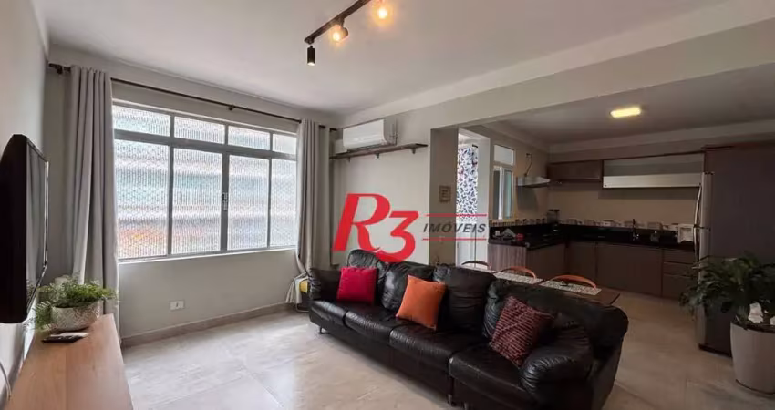 Apartamento com 2 dormitórios para alugar, 70 m² por r$ 4.500,00/mês - ponta da praia - santos/sp