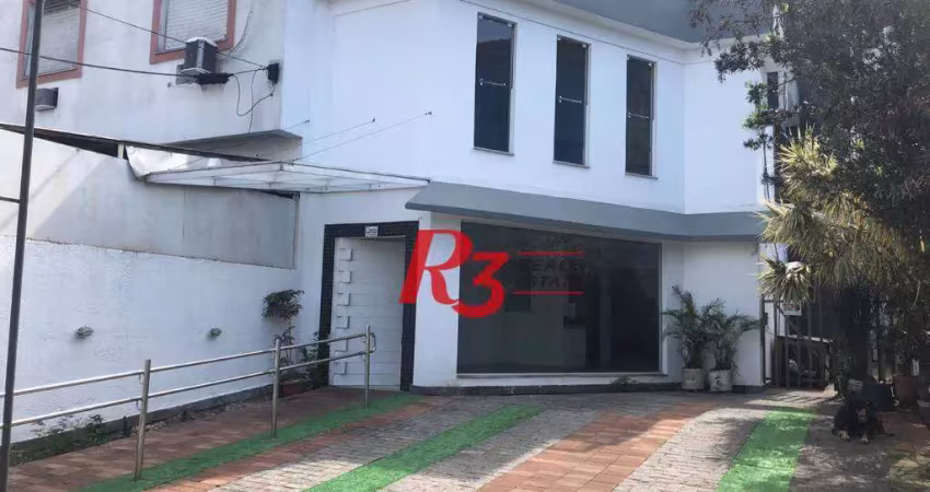 Casa para alugar, 345 m² por r$ 18.000,00/mês - encruzilhada - santos/sp