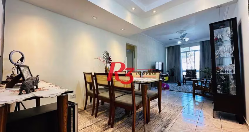 Apartamento com 2 dormitórios à venda, 100 m² por r$ 560.000,00 - boqueirão - santos/sp