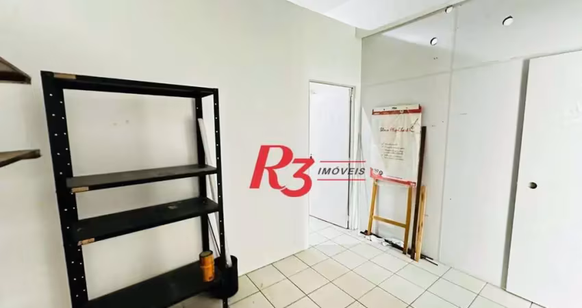 Sala para alugar, 80 m² por r$ 3.000,00/mês - encruzilhada - santos/sp