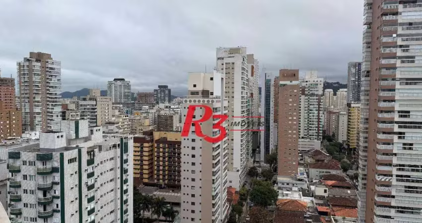 Apartamento com 3 dormitórios à venda, 119 m² por r$ 1.400.000,00 - boqueirão - santos/sp