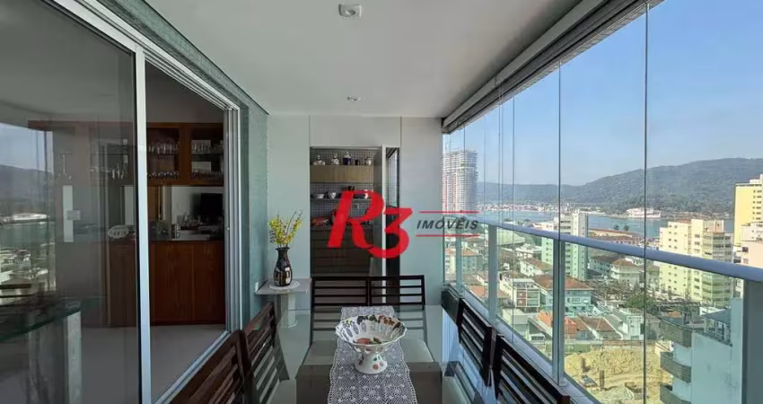 Apartamento com 2 dormitórios à venda, 120 m² por r$ 1.750.000,00 - ponta da praia - santos/sp