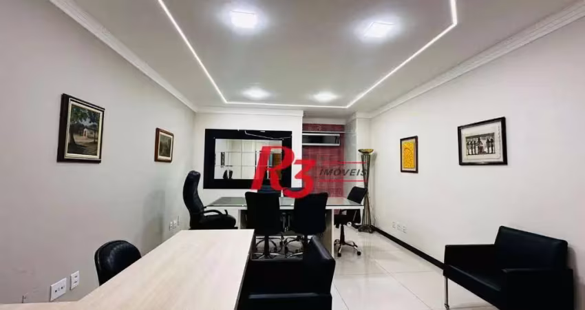 Sala, 70 m² - venda por r$ 400.000,00 ou aluguel por r$ 3.500,01/mês - centro - santos/sp