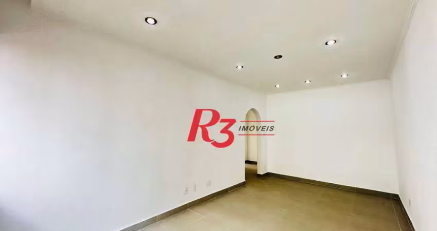 Apartamento com 2 dormitórios à venda, 99 m² por r$ 670.000,00 - boqueirão - santos/sp