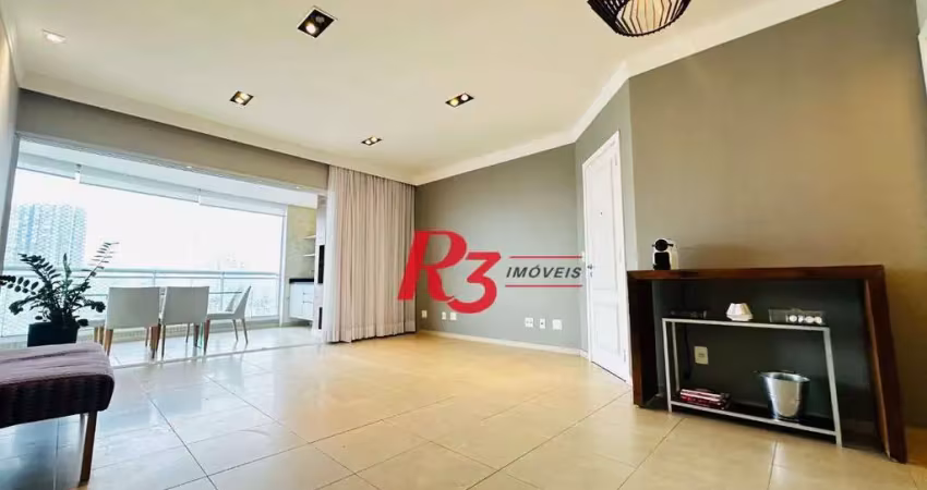 Apartamento com 3 dormitórios à venda, 120 m² por r$ 1.650.000,00 - gonzaga - santos/sp