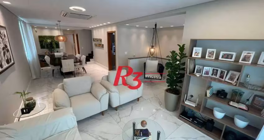 Sobrado à venda, 334 m² por r$ 2.700.000,00 - boqueirão - santos/sp