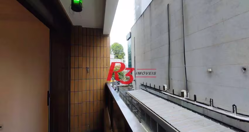 Apartamento com 2 dormitórios, 101 m² - venda por r$ 699.000,00 ou aluguel por r$ 4.900,00/mês - embaré - santos/sp