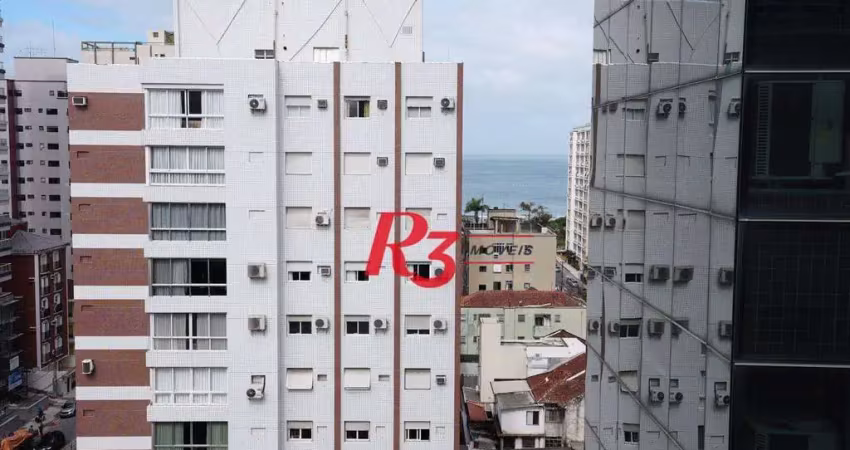 Cobertura com 3 dormitórios à venda, 207 m² por r$ 1.400.000,00 - embaré - santos/sp