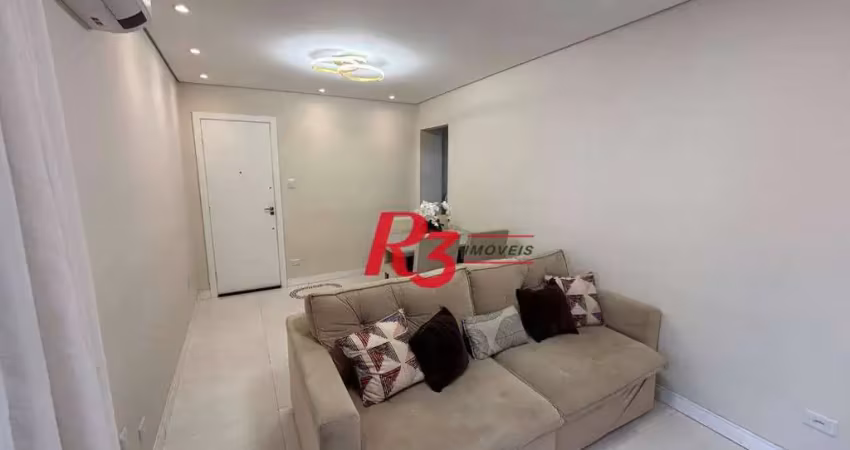 Apartamento com 1 dormitório à venda, 63 m² por r$ 450.000,00 - aparecida - santos/sp
