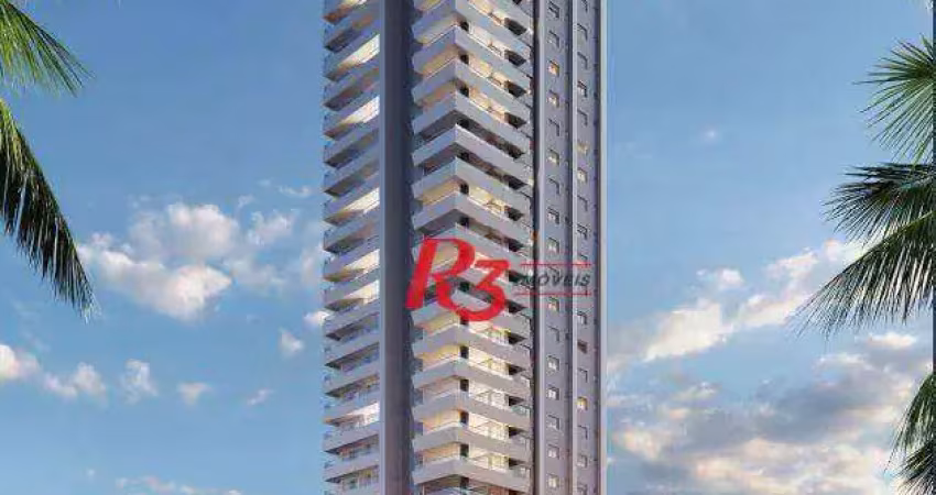 Apartamento com 3 dormitórios à venda, 158 m² por r$ 3.950.000,00 - embaré - santos/sp