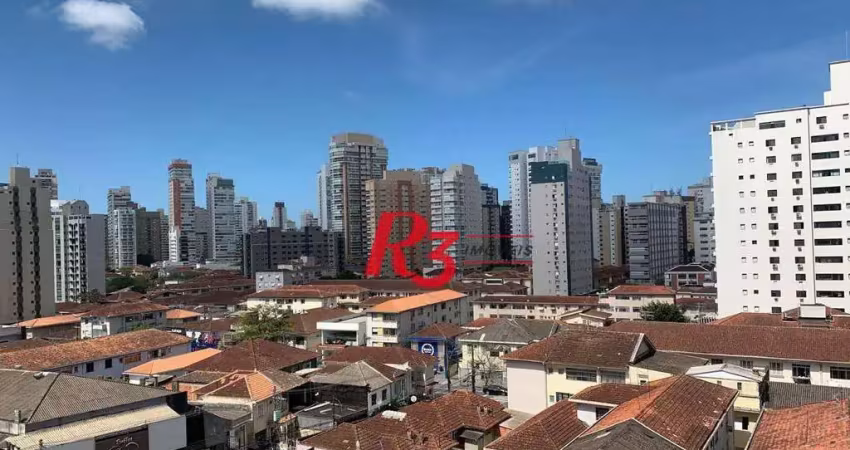 Apartamento com 2 dormitórios para alugar, 68 m² por r$ 3.800,00/mês - boqueirão - santos/sp
