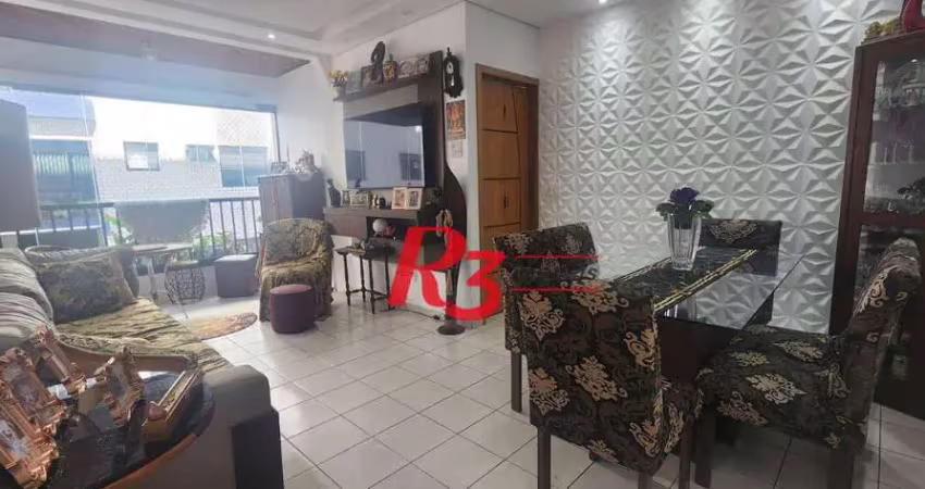 Apartamento com 2 dormitórios à venda, 100 m² por r$ 830.000,00 - pompéia - santos/sp