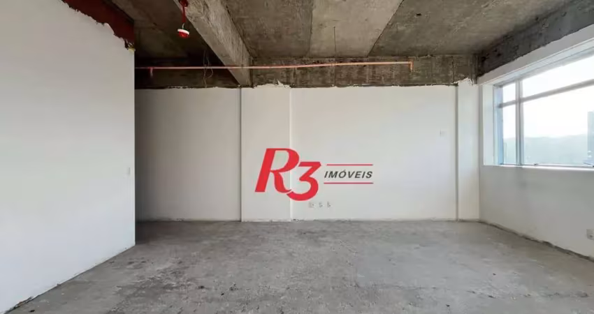 Sala para alugar, 41 m² por r$ 3.000,00/mês - vila matias - santos/sp