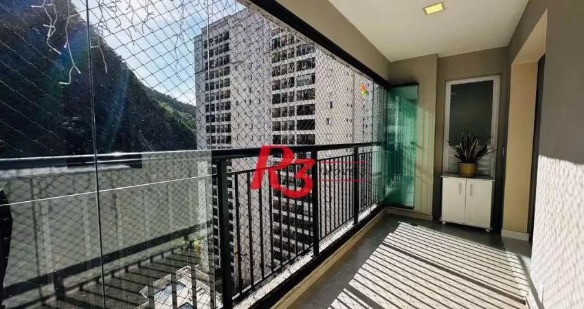 Apartamento com 3 dormitórios à venda, 84 m² por r$ 850.000,00 - marapé - santos/sp
