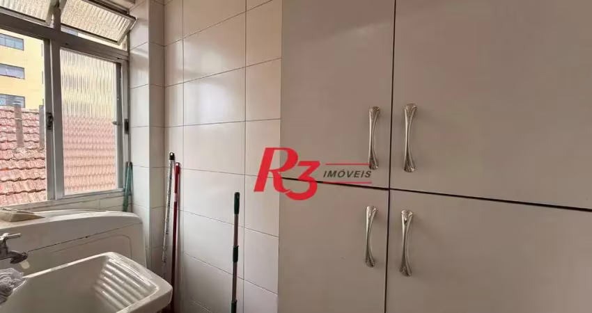 Apartamento com 1 dormitório para alugar, 63 m² por r$ 3.000,00/mês - embaré - santos/sp