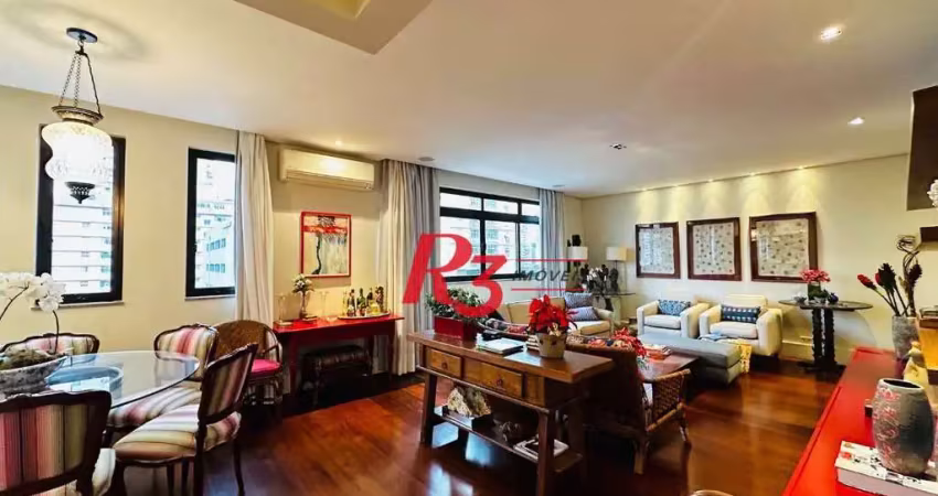 Apartamento com 4 dormitórios, 173 m² - venda por r$ 1.200.000,00 ou aluguel por r$ 10.700,00/mês - gonzaga - santos/sp