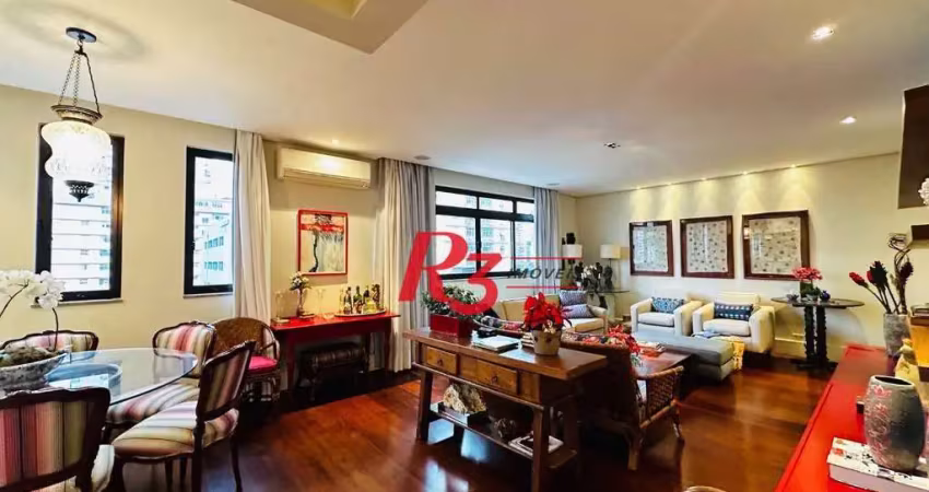 Apartamento com 4 dormitórios, 173 m² - venda por r$ 1.200.000,00 ou aluguel por r$ 10.700,00/mês - gonzaga - santos/sp