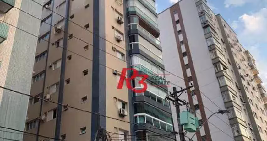 Apartamento com 3 dormitórios, 121 m² - venda por r$ 1.450.000,00 ou aluguel por r$ 6.200,00/mês - embaré - santos/sp