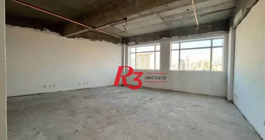 Sala para alugar, 41 m² por r$ 3.000,00/mês - vila matias - santos/sp