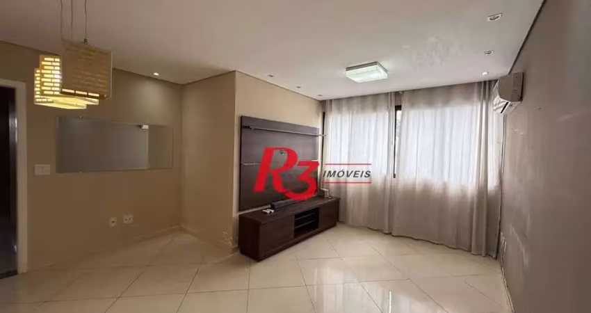 Apartamento com 2 dormitórios à venda, 77 m² por r$ 550.000,00 - campo grande - santos/sp