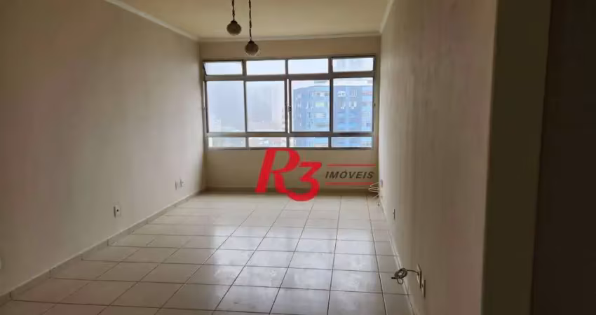 Apartamento com 2 dormitórios para alugar, 89 m² por r$ 4.000,00/mês - josé menino - santos/sp