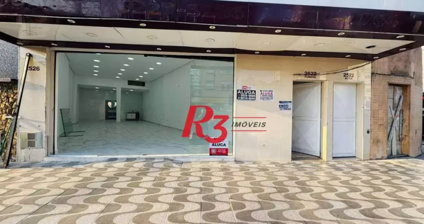 Loja para alugar, 96 m² por r$ 12.000,00/mês - embaré - santos/sp