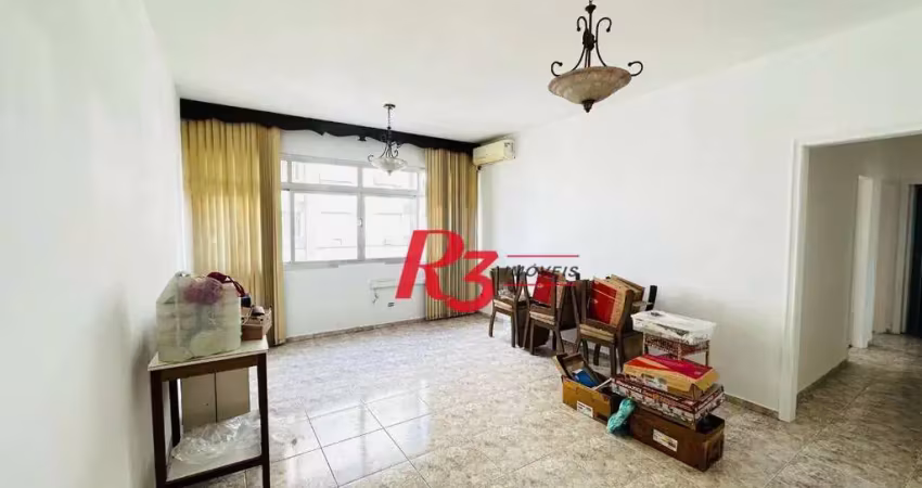 Apartamento com 2 dormitórios à venda, 124 m² por r$ 620.000,00 - gonzaga - santos/sp