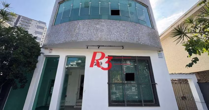Loja, 346 m² - venda por r$ 3.500.000,00 ou aluguel por r$ 19.586,00/mês - macuco - santos/sp