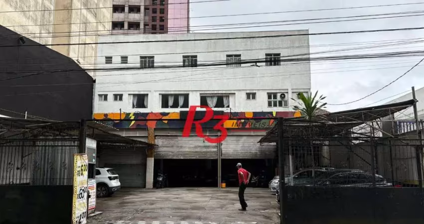 Terreno para alugar, 636 m² por r$ 8.000,00/mês - centro - santos/sp