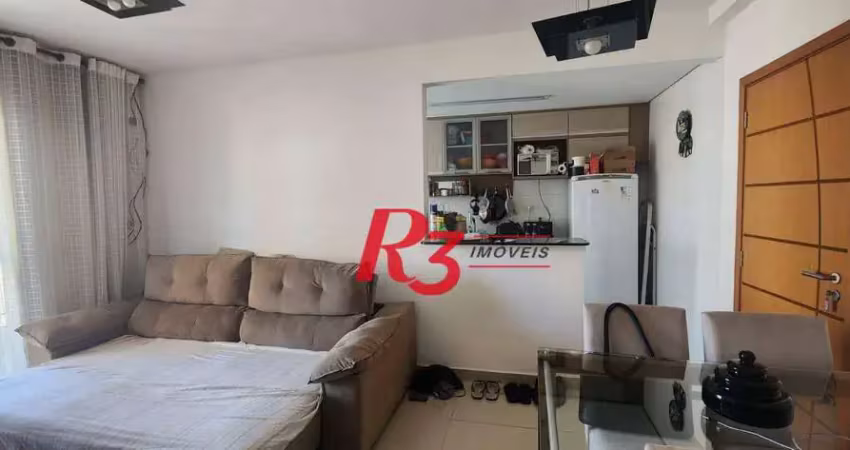 Apartamento com 1 dormitório à venda, 55 m² por r$ 790.000,00 - embaré - santos/sp