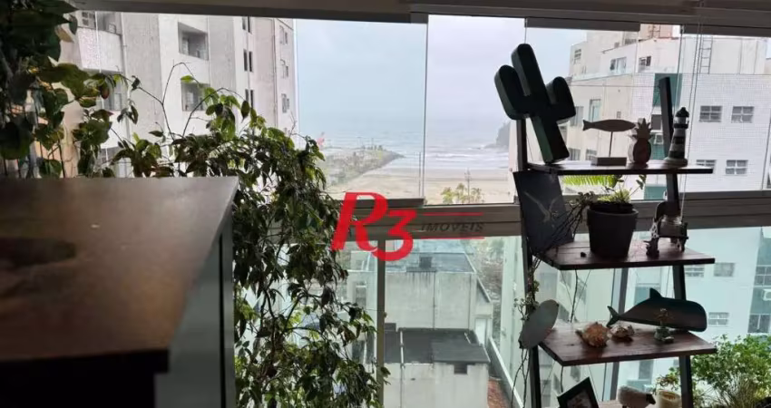 Apartamento com 2 dormitórios para alugar, 66 m² por r$ 6.000,00/mês - josé menino - santos/sp