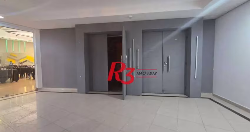 Sala para alugar, 71 m² por r$ 4.000,00 - boqueirão - santos/sp