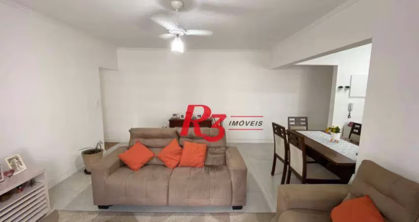 Apartamento com 3 dormitórios à venda, 150 m² por r$ 980.000,00 - ponta da praia - santos/sp