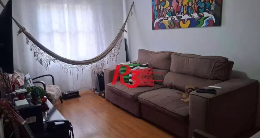 Apartamento com 2 dormitórios à venda, 70 m² por r$ 375.000,00 - encruzilhada - santos/sp