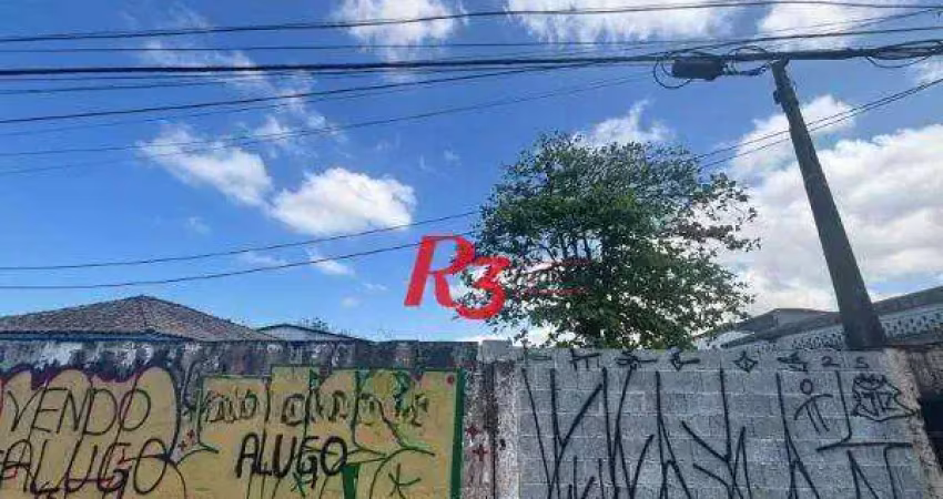 Terreno, 300 m² - venda por r$ 550.000,00 ou aluguel por r$ 4.000,00/mês - estuário - santos/sp