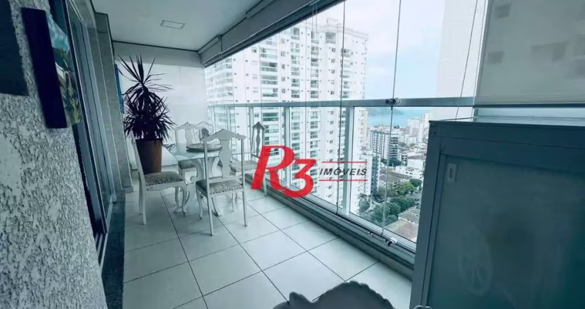 Apartamento com 1 dormitório para alugar, 48 m² por r$ 6.500,00/mês - ponta da praia - santos/sp