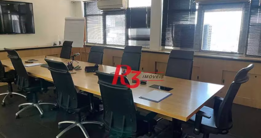 Sala para alugar, 120 m² por r$ 4.500,00/mês - centro - santos/sp