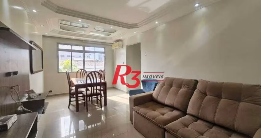Apartamento com 2 dormitórios à venda, 65 m² por r$ 430.000,00 - aparecida - santos/sp