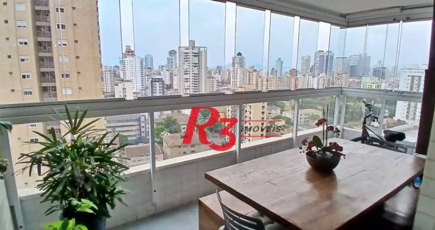 Apartamento com 2 dormitórios à venda, 92 m² por r$ 849.900,00 - ponta da praia - santos/sp