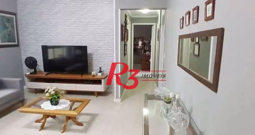 Apartamento com 3 dormitórios à venda, 160 m² por r$ 900.000,00 - aparecida - santos/sp