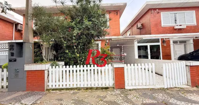 Casa com 3 dormitórios à venda, 176 m² por r$ 1.600.000,00 - ponta da praia - santos/sp