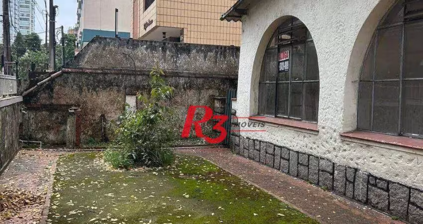 Casa com 3 dormitórios para alugar, 214 m² por r$ 10.000,00/mês - boqueirão - santos/sp