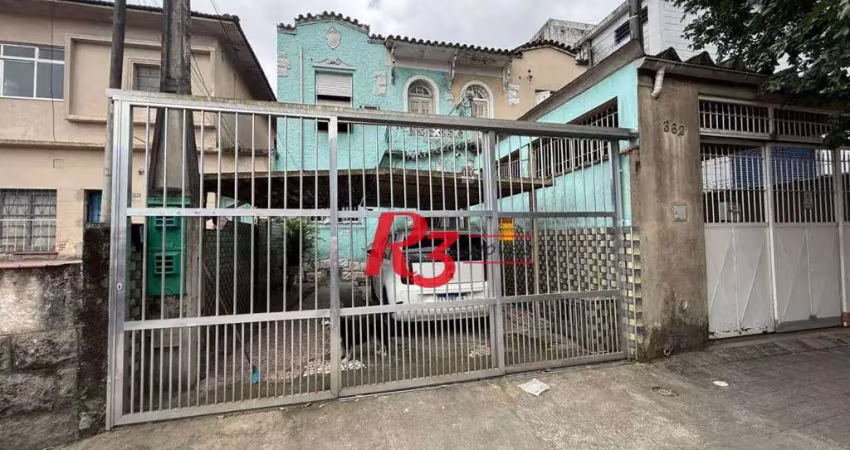 Terreno à venda, 306 m² por r$ 1.790.000,00 - vila matias - santos/sp