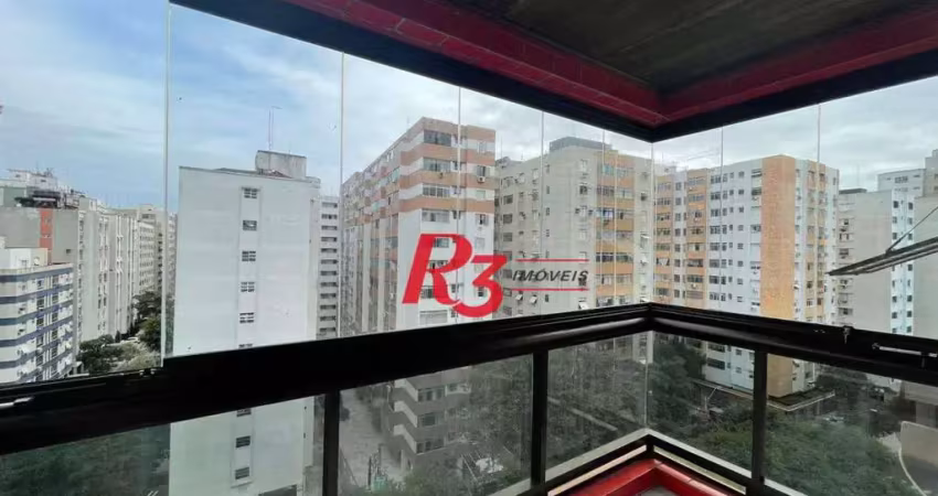 Apartamento para alugar, 105 m² por r$ 4.700,00/mês - ponta da praia - santos/sp