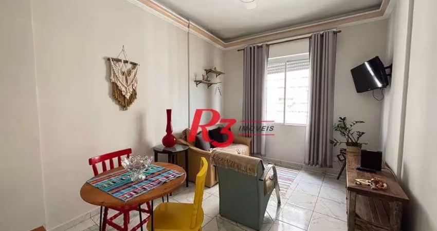 Apartamento com 1 dormitório para alugar, 60 m² por r$ 3.000,00/mês - ponta da praia - santos/sp